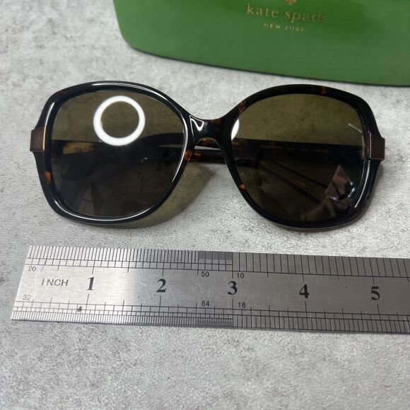 Kate Spade Adamina X43P Sunglasses Tortoise/Brown Square - Picture 9 of 14